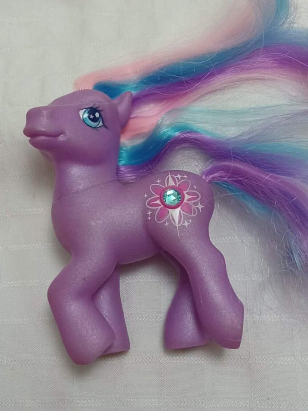 My Little Pony 2003 Twilight Twinkle Gem Diamond Violet & blue-pink hair RARE
